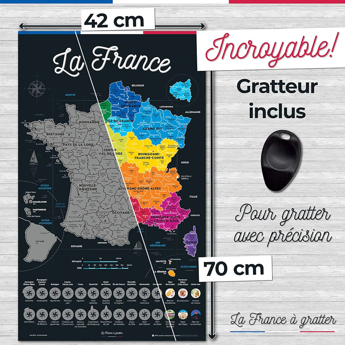 Posters & Affiches murales Carte de France ⇒ France
