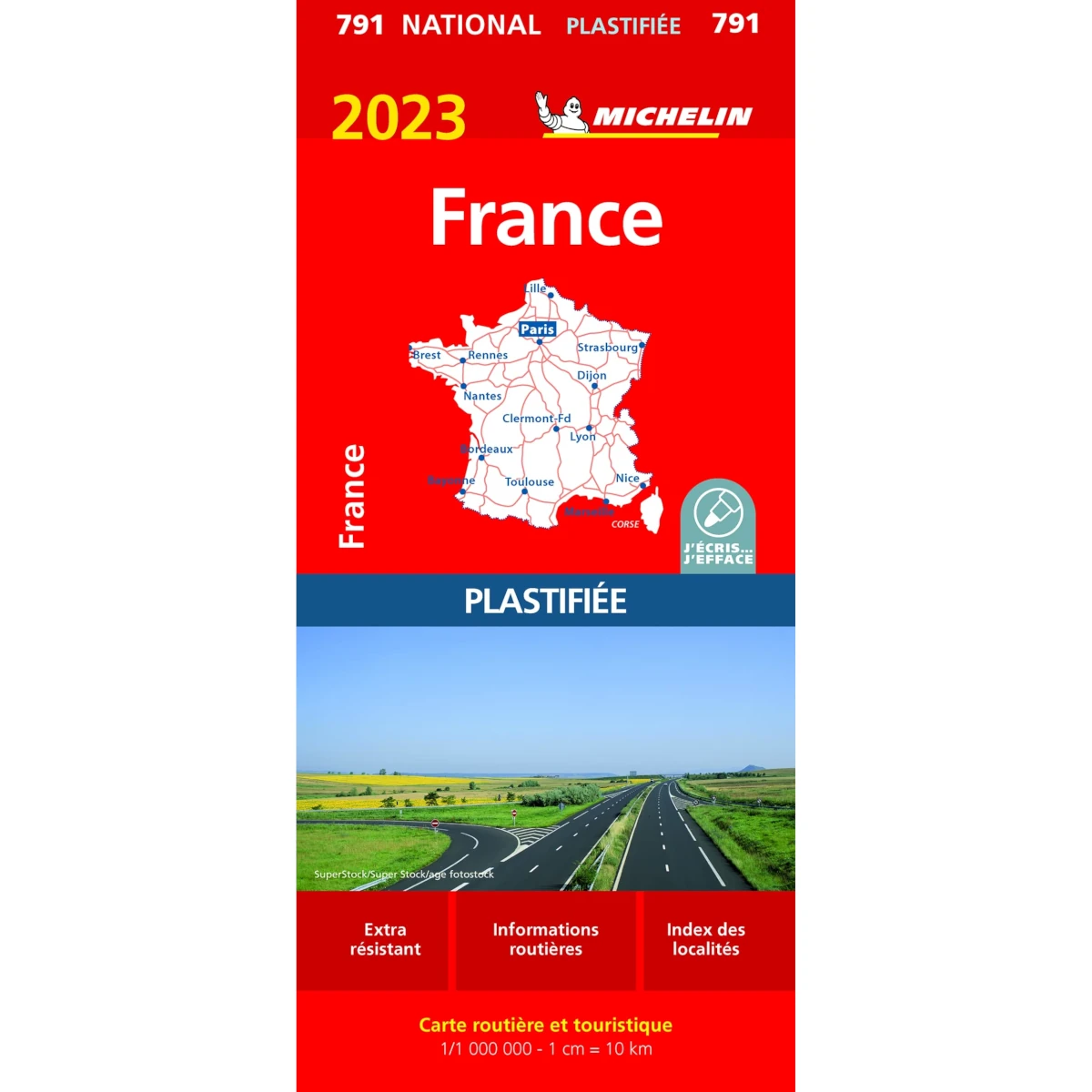 Posters & Affiches murales Carte de France ⇒ France Administrative et  Routière